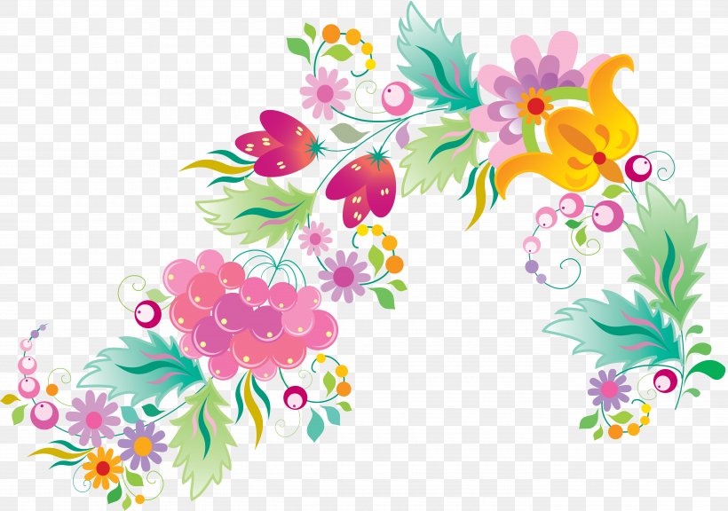 Floral Design Pattern, PNG, 5500x3869px, Floral Design, Art, Blossom, Branch, Cdr Download Free