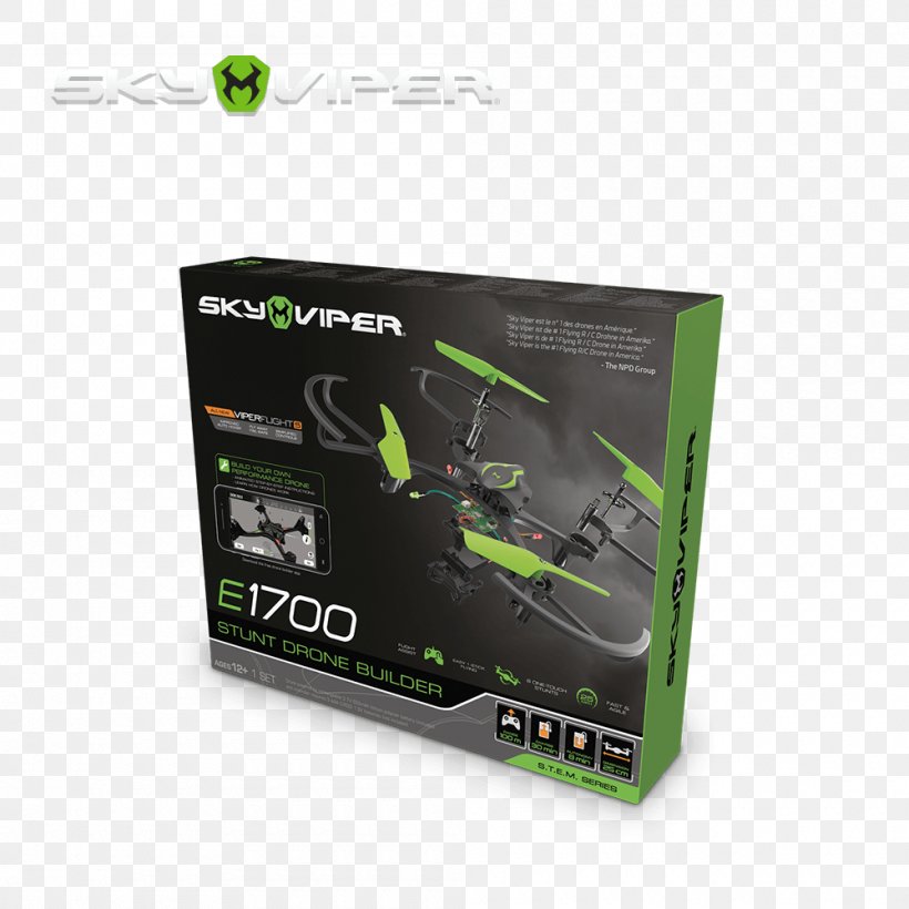 Unmanned Aerial Vehicle Sky Viper V950HD Sky Viper S1750 Toy Quadcopter, PNG, 1000x1000px, Unmanned Aerial Vehicle, Beslistnl, Brand, Drone Racing, Electronic Device Download Free