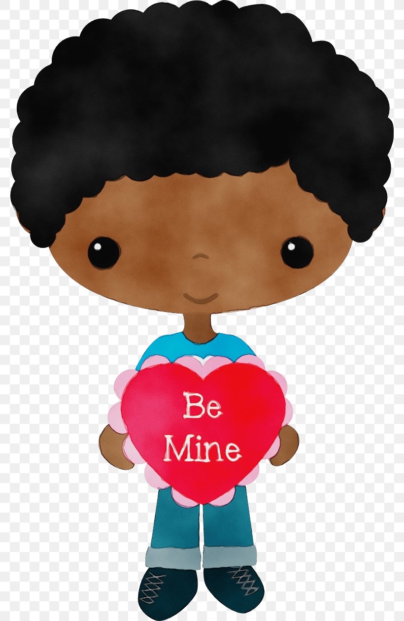 Cartoon Toy Afro Cheek Figurine, PNG, 778x1260px, Watercolor, Afro, Animation, Black Hair, Cartoon Download Free