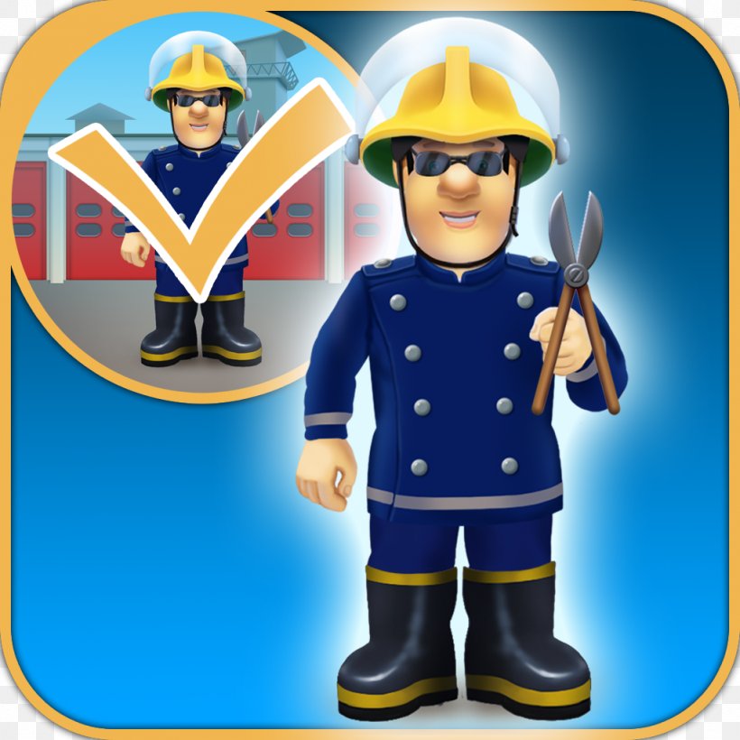 Fireman! Firefighter Police Officer Rescue, PNG, 1024x1024px, Fireman, App Store, Cartoon, Figurine, Fire Download Free