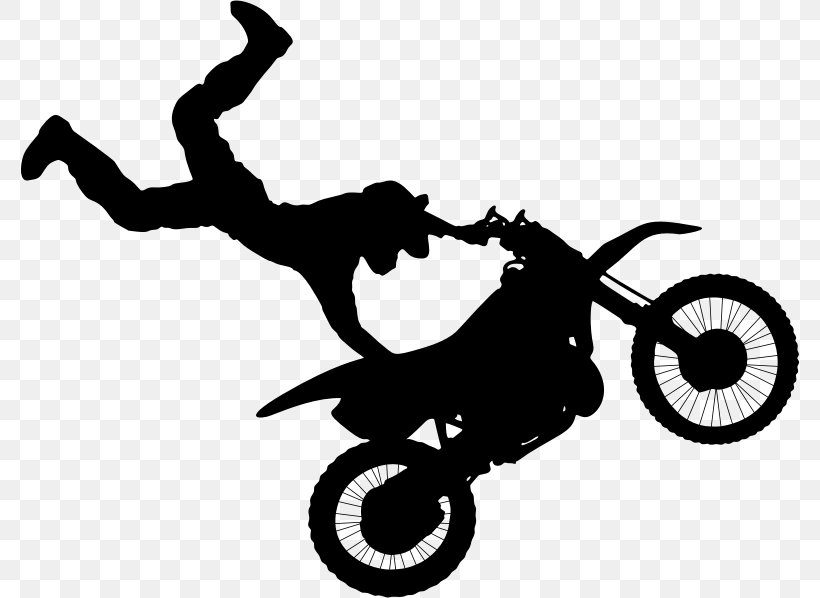 Motorcycle Stunt Riding Motocross Bicycle, PNG, 780x598px, Motorcycle Stunt Riding, Bicycle, Bicycle Accessory, Black And White, Bmx Racing Download Free
