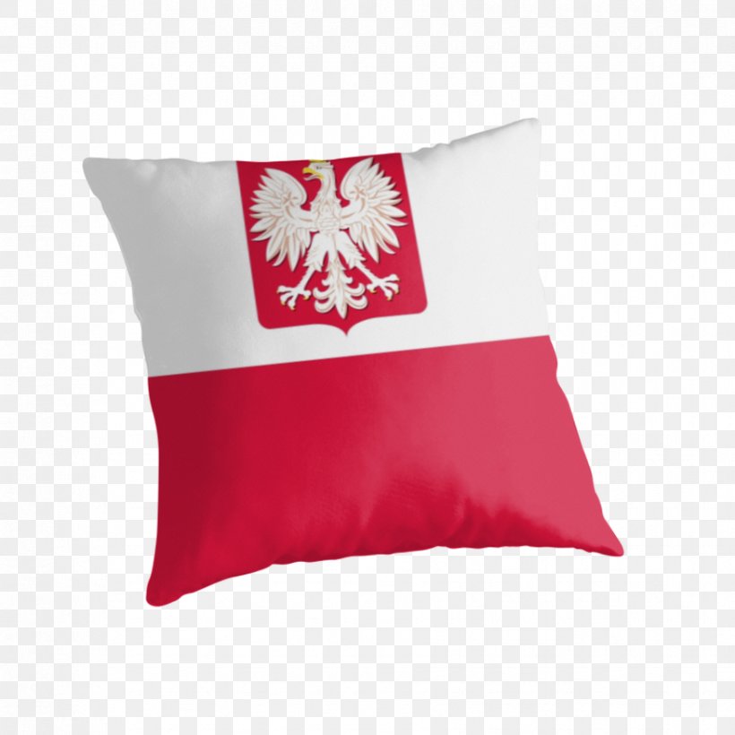 Coat Of Arms Of Poland Throw Pillows Cushion Blanket, PNG, 875x875px, Poland, Blanket, Coat Of Arms Of Poland, Cushion, Flag Download Free