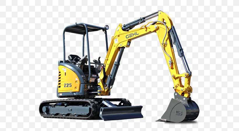 Compact Excavator Gehl Company Backhoe Loader, PNG, 587x450px, Compact Excavator, Architectural Engineering, Backhoe, Backhoe Loader, Bucket Download Free