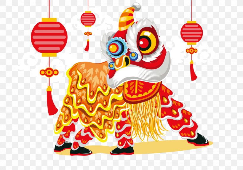 Lion Dance Chinese New Year Dragon Dance Dog, PNG, 1400x980px, Lion, Art, Chinese Dragon, Chinese New Year, Christmas Ornament Download Free