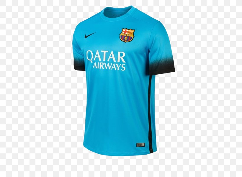 FC Barcelona T-shirt Third Jersey, PNG, 600x600px, Fc Barcelona, Active Shirt, Aqua, Azure, Baby Blue Download Free