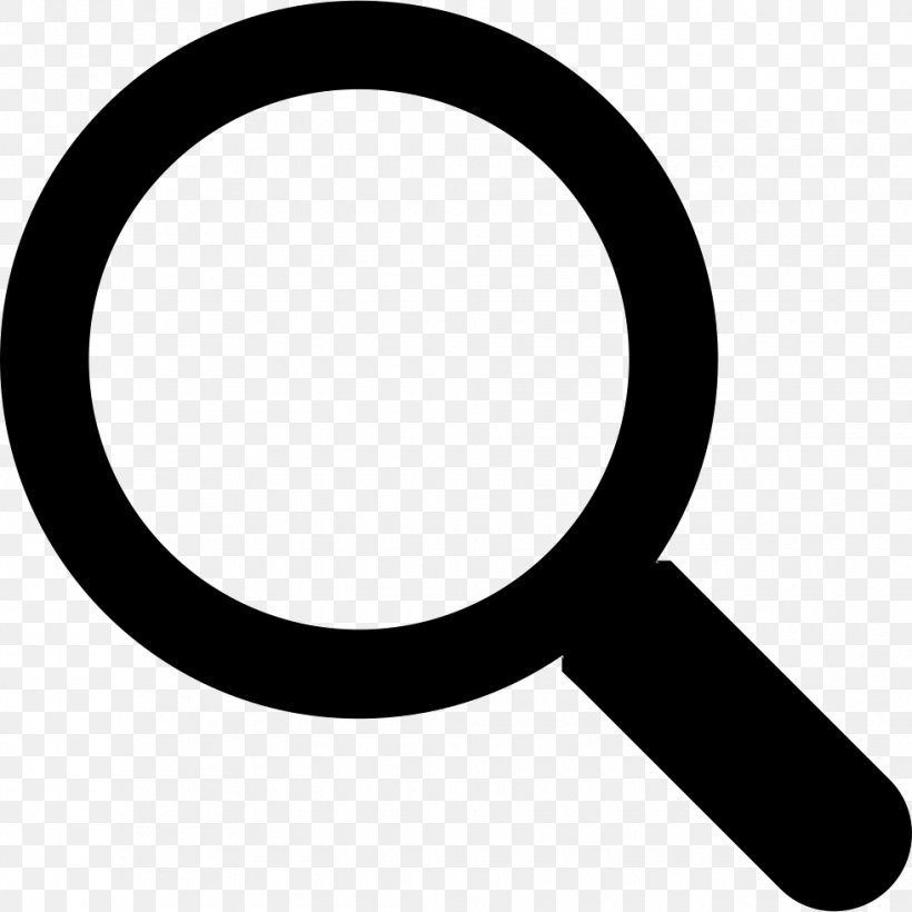 Magnifying Glass Magnification Lens, PNG, 980x980px, Magnifying Glass, Black And White, Glass, Lens, Magnification Download Free