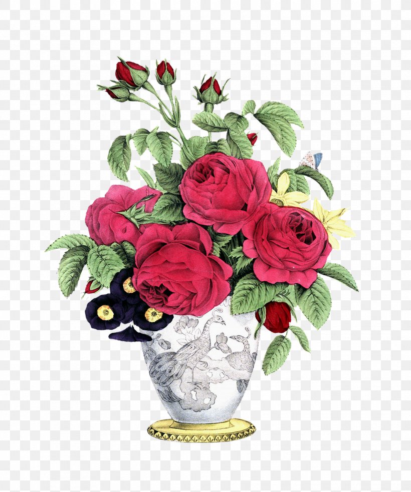 Vase Floral Design Rose Flower Bouquet Drawing, PNG, 1067x1280px, Vase, Artificial Flower, Cut Flowers, Decorative Arts, Drawing Download Free