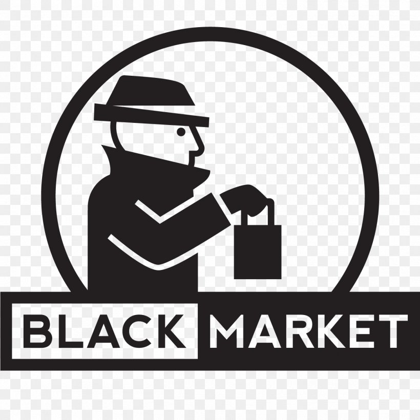 Black Market Black And White Clip Art Image, PNG, 1408x1408px, Black Market, Area, Black, Black And White, Brand Download Free