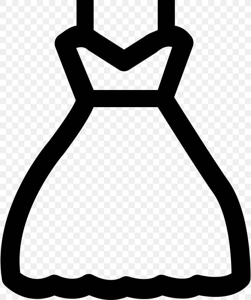 Clip Art Dress Clothing Fashion, PNG, 818x980px, Dress, Area, Artwork, Black, Black And White Download Free