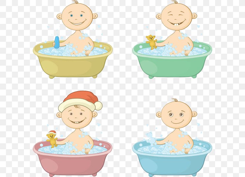 Bathing Child Stock Illustration Illustration, PNG, 600x593px, Bathing, Area, Bathtub, Cartoon, Child Download Free
