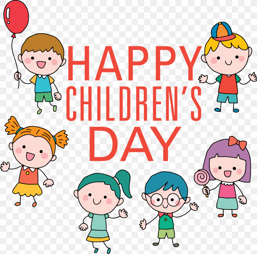 Happy Childrens Day Design For School Poster, PNG, 3000x2968px, Cartoon, Caricature, Drawing, Traditionally Animated Film, Vector Download Free