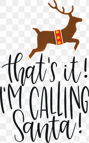 Calling Santa Santa Christmas PNG