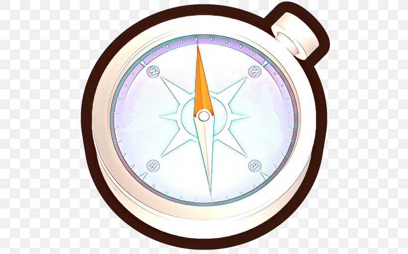 Compass Clock, PNG, 512x512px, Cartoon, Clock, Compass Download Free