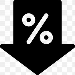 Discount Arrow - Percentage Down Icon For Discounts PNG