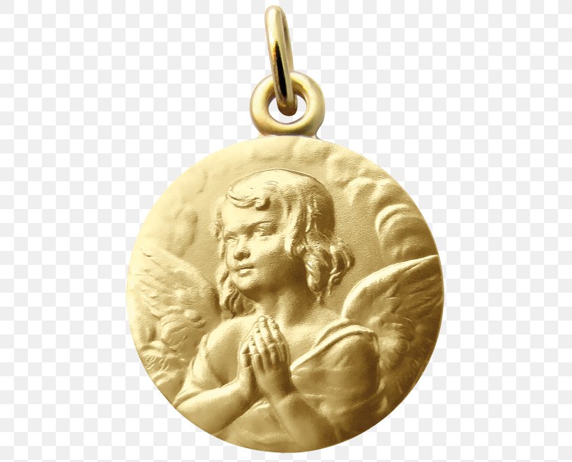 Gold Medal Locket Carat Angel, PNG, 500x663px, Medal, Angel, Aureola, Bijou, Carat Download Free