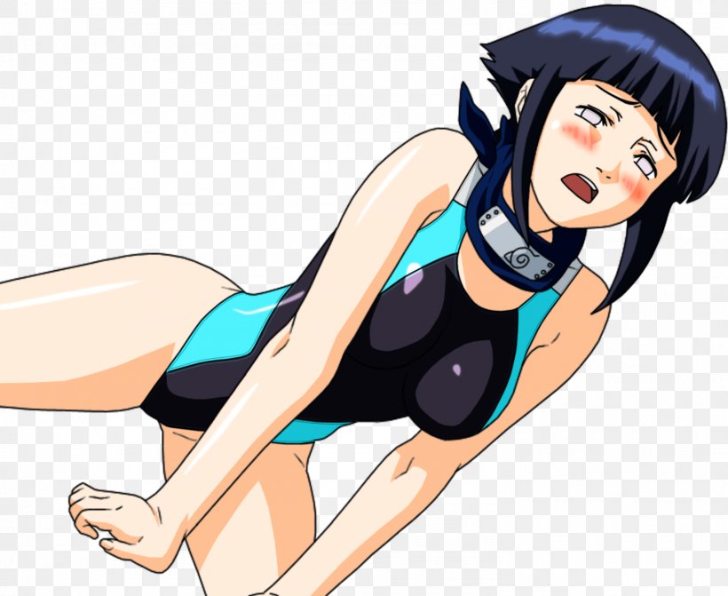 Hinata Hyuga Swimsuit Naruto DeviantArt, PNG, 1483x1214px, Watercolor, Cartoon, Flower, Frame, Heart Download Free