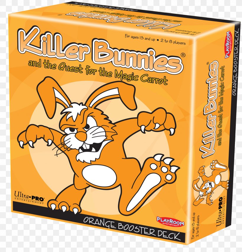 Killer Bunnies And The Quest For The Magic Carrot Killer Bunnies Booster Playroom Entertainment Card Game, PNG, 2225x2321px, Killer Bunnies Booster, Blue, Board Game, Card Game, Carrot Download Free