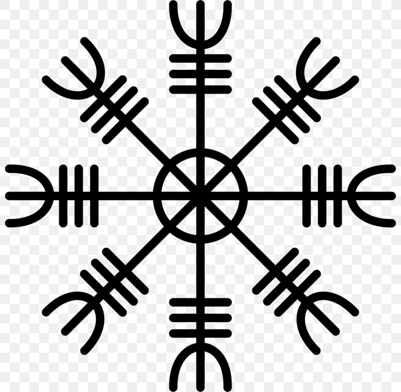 Logo Icelandic Magical Staves, PNG, 800x800px, Logo, Black And White, Business, Decal, Helm Of Awe Download Free