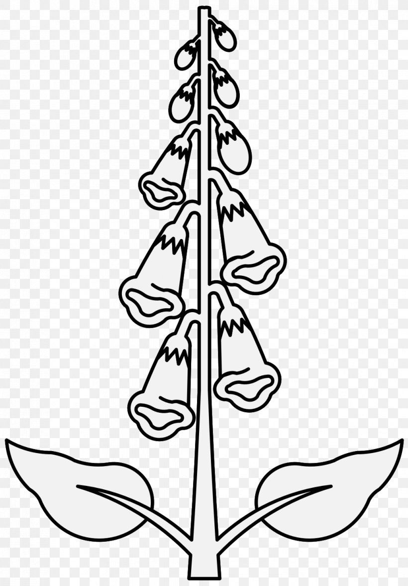Christmas Tree Line Art Foxgloves Plant Stem, PNG, 1031x1481px, Christmas Tree, Art, Black And White, Branch, Christmas Decoration Download Free