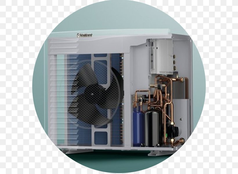 Air Source Heat Pumps Vaillant Group, PNG, 600x600px, Heat Pump, Air Source Heat Pumps, Berogailu, Boiler, Central Heating Download Free