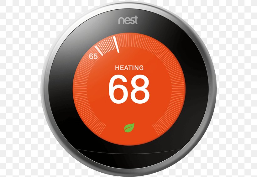 Nest Labs Nest Learning Thermostat- 3rd Generation Smart Thermostat, PNG, 565x565px, Nest Labs, Brand, Central Heating, Control System, Electrical Switches Download Free