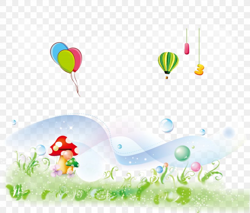 Mushroom Bubble Designer Balloon Graphic Design, PNG, 3208x2740px, Designer, Android, Balloon, Creativity, Flower Download Free