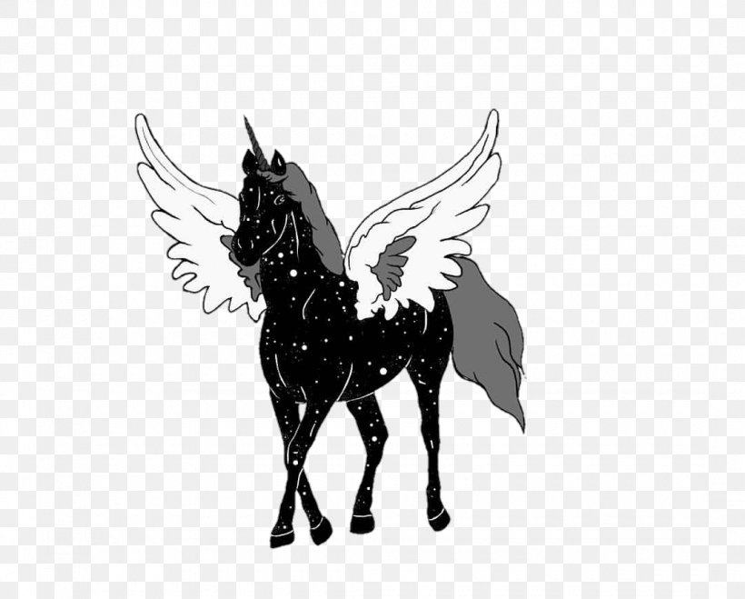 Unicorn Mustang Pony Stallion Pack Animal, PNG, 1080x868px, Unicorn, Black And White, Discover Card, Fictional Character, Galaxy Download Free