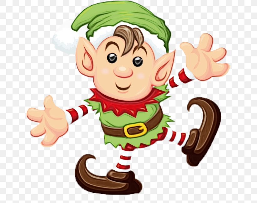 Christmas Elf Cartoon, PNG, 650x648px, Watercolor, Animation, Cartoon, Christmas, Christmas Elf Download Free