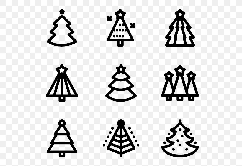 Christmas Tree Symbol, PNG, 600x564px, Christmas Tree, Area, Black, Black And White, Christmas Download Free
