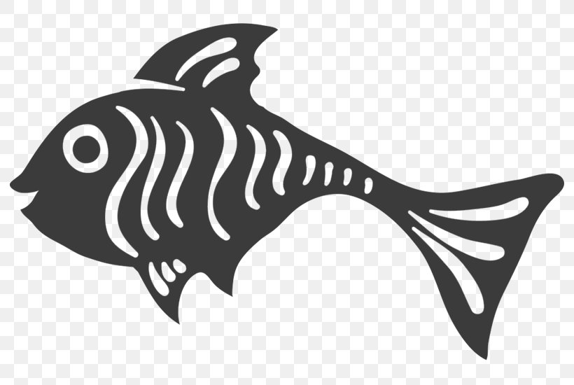 Fish Happiness Wall Decal, PNG, 800x550px, Fish, Black, Black And White, Decal, Drawing Download Free