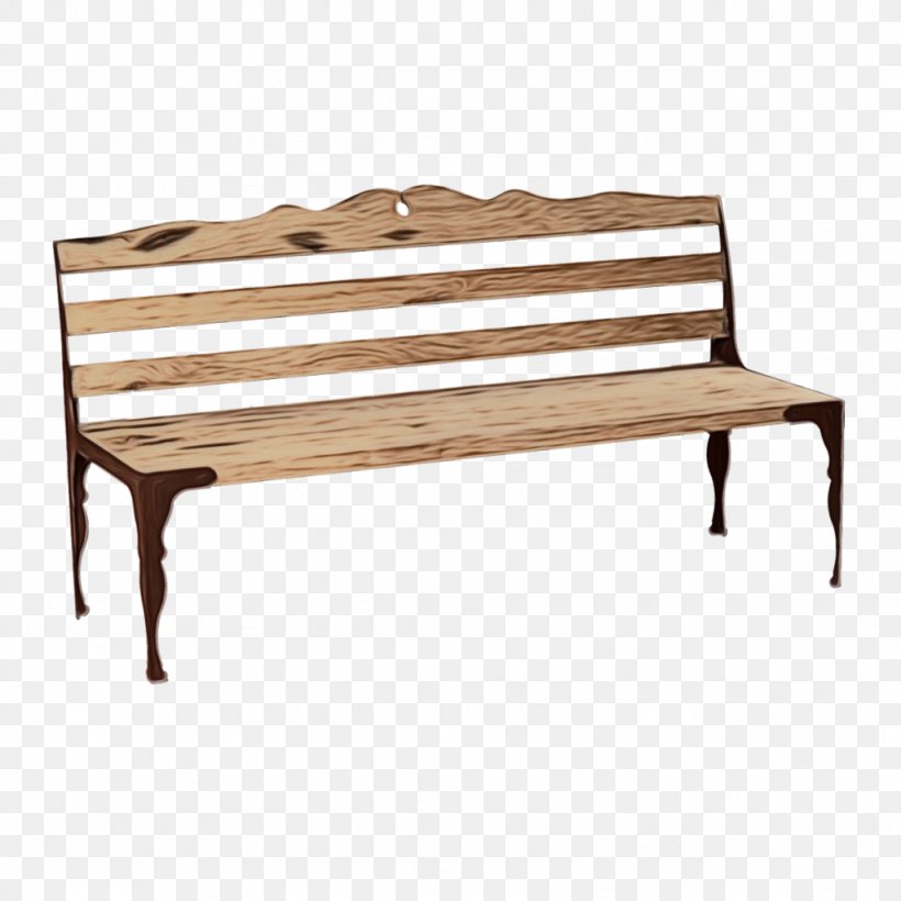 Furniture Bench Outdoor Bench Outdoor Furniture Wood, PNG, 1024x1024px, Watercolor, Bench, Furniture, Hardwood, Outdoor Bench Download Free