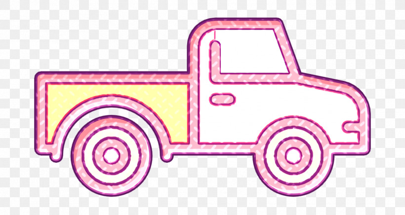 Linear Color Farming Elements Icon Transport Icon Pickup Truck Icon, PNG, 1244x662px, Linear Color Farming Elements Icon, Geometry, Line, Mathematics, Meter Download Free