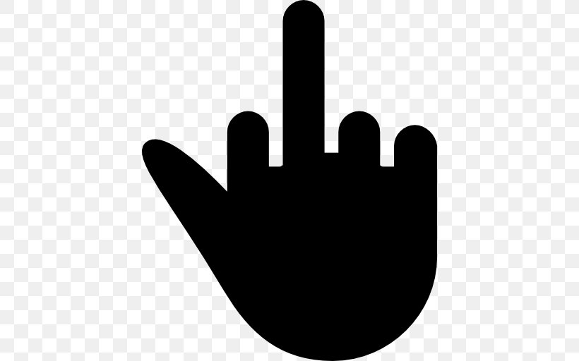 Middle Finger Hand The Finger, PNG, 512x512px, Middle Finger, Black And White, Finger, Gesture, Hand Download Free