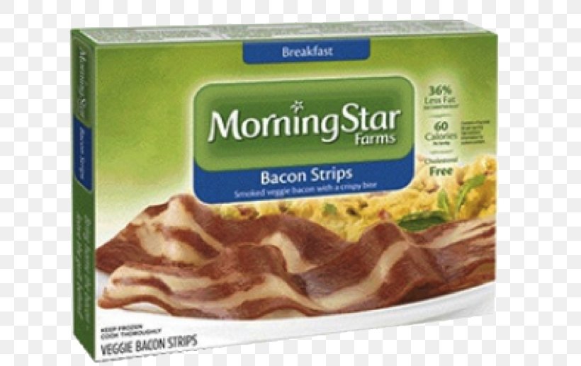 Vegetarian Bacon Breakfast Veggie Burger Morningstar Farms, PNG, 687x517px, Bacon, Breakfast, Food, Frozen Food, Gardein Download Free