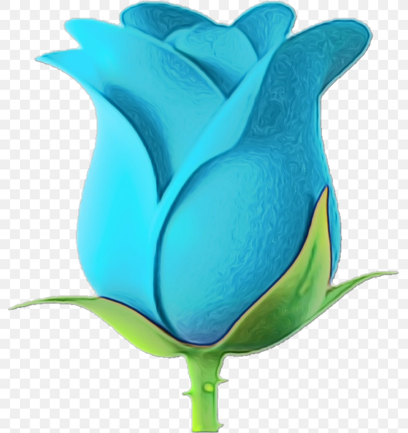 Blue Rose, PNG, 789x869px, Watercolor, Blue, Blue Rose, Flower, Herbaceous Plant Download Free