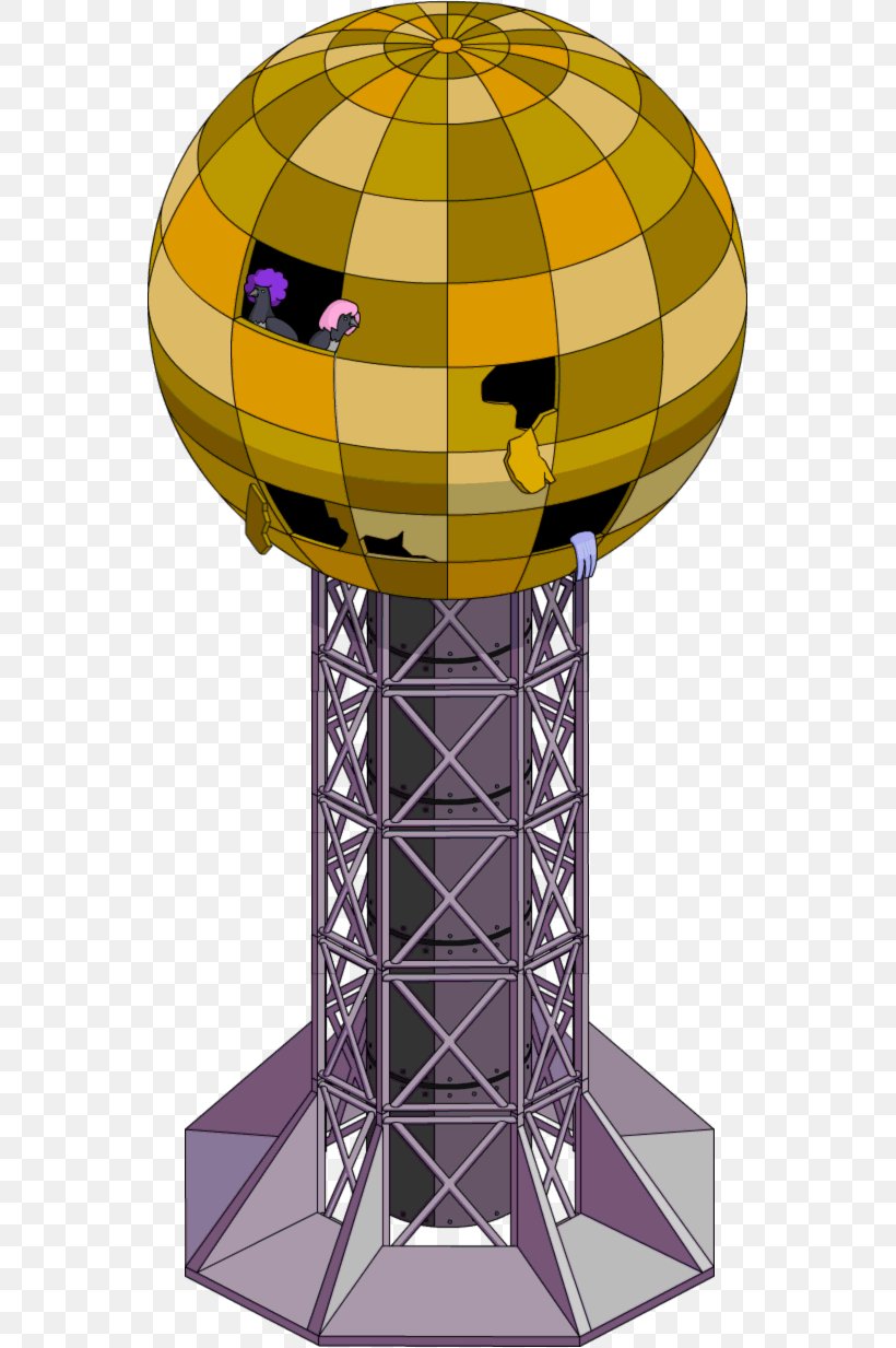 Sunsphere The Simpsons: Tapped Out 1982 World's Fair Duffman Homer Simpson, PNG, 551x1233px, Sunsphere, Building, Character, Duffman, Eddie En Lou Download Free