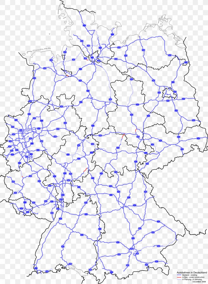 Bundesstraße Autobahnen In Deutschland Germany Map, PNG, 2000x2730px ...