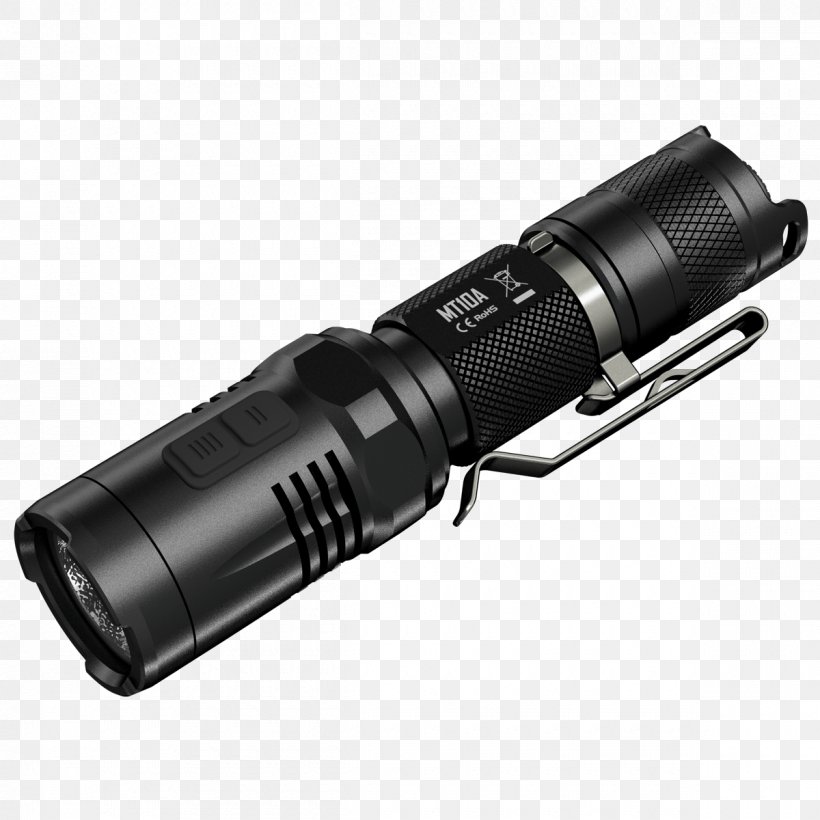 Flashlight Nitecore MT10A Tactical Light Nitecore MT2A, PNG, 1200x1200px, Light, Flashlight, Hardware, Lightemitting Diode, Lighting Download Free