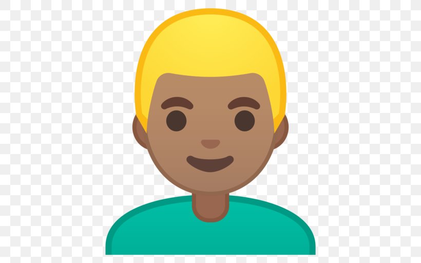 Dark Skin Human Skin Color Blond Emoji, PNG, 512x512px, Dark Skin, Black, Black Hair, Blond, Boy Download Free