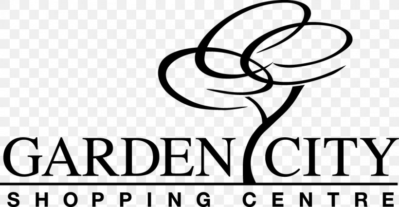 Garden City Brand Logo Line Clip Art, PNG, 1122x582px, Garden City, Area, Black And White, Brand, Line Art Download Free