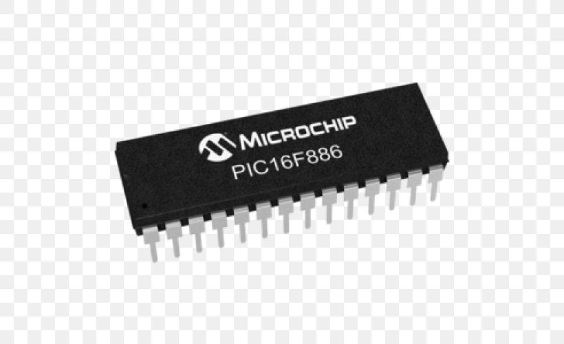 PIC Microcontroller Integrated Circuits & Chips Microchip Technology Surface-mount Technology, PNG, 500x500px, Microcontroller, Bit, Circuit Component, Dual Inline Package, Eeprom Download Free