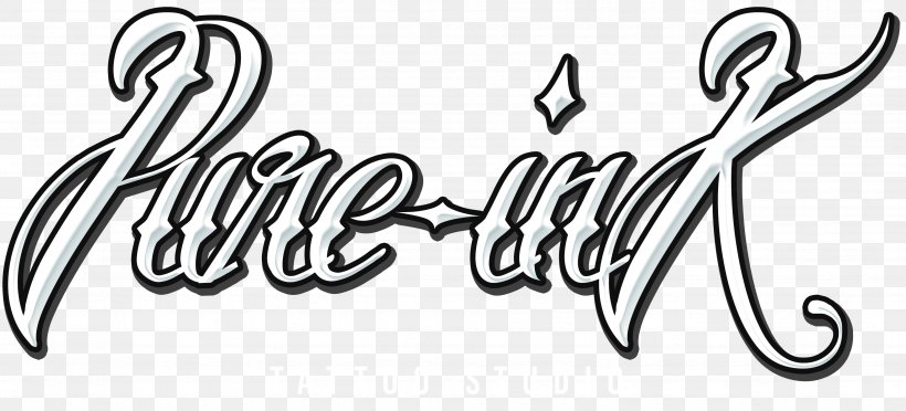 Pure Ink Tattoo Studio Calligraphy, PNG, 3453x1569px, Tattoo, Area, Art, Artwork, Best Ink Download Free