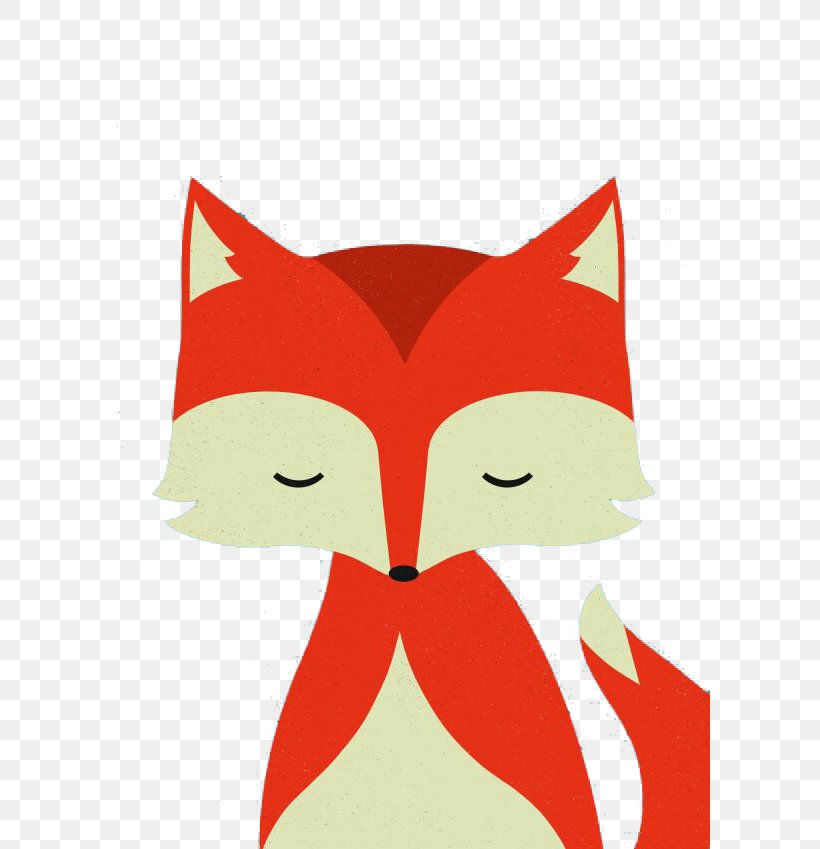 Red Fox Drawing Illustration, PNG, 600x849px, Watercolor, Cartoon, Flower, Frame, Heart Download Free