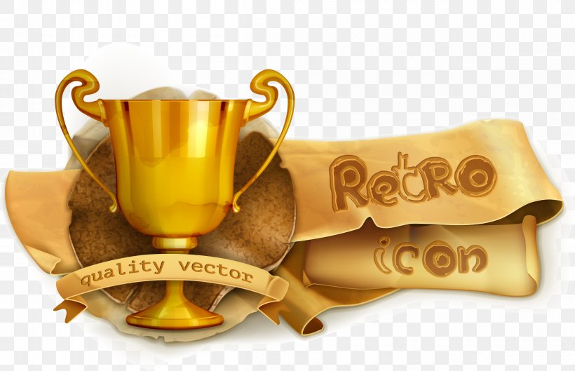 Retro Fine Ribbon Trophy, PNG, 4810x3104px, Chef, Brand, Chefs Uniform, Coffee Cup, Computer Graphics Download Free