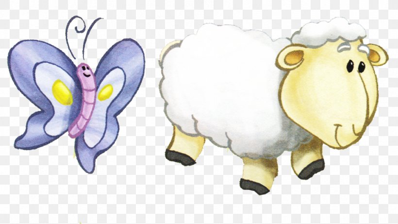 Sheep Cattle Animal Clip Art, PNG, 959x540px, Watercolor, Cartoon, Flower, Frame, Heart Download Free