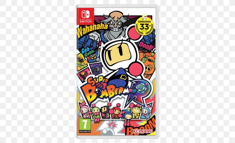 Super Bomberman R Nintendo Switch Super Mario Odyssey Video Games, PNG, 500x500px, Super Bomberman R, Action Game, Area, Art, Bomberman Download Free