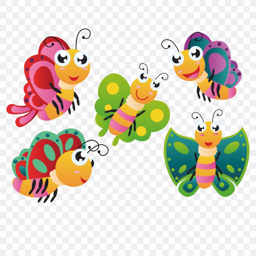 Butterfly Cartoon Download Clip Art, PNG, 1500x1501px, Butterfly, Art, Baby Toys, Beak, Bird Download Free