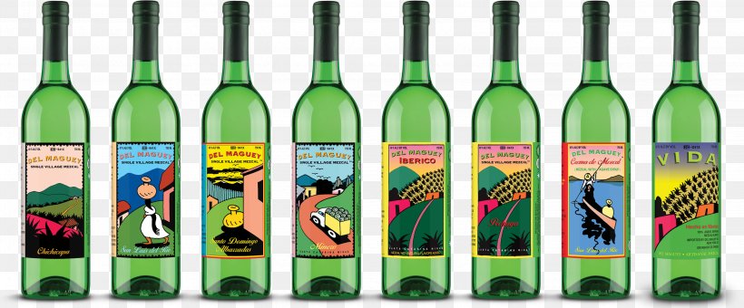 Mezcal Distilled Beverage Cocktail Wine Pernod Ricard, PNG, 2890x1200px, Mezcal, Agave, Alcoholic Drink, Bitters, Bottle Download Free