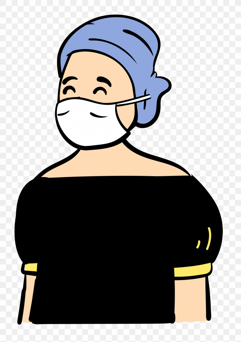 Woman Medical Mask Coronavirus, PNG, 1761x2500px, Woman, Cartoon, Character, Coronavirus, Face Download Free