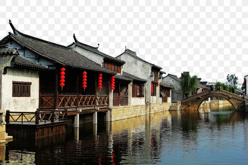 Zhouzhuang Hangzhou Wuzhen Xitang Zhuge Village, PNG, 2592x1728px, Zhouzhuang, Building, Canal, China, Chinese Architecture Download Free